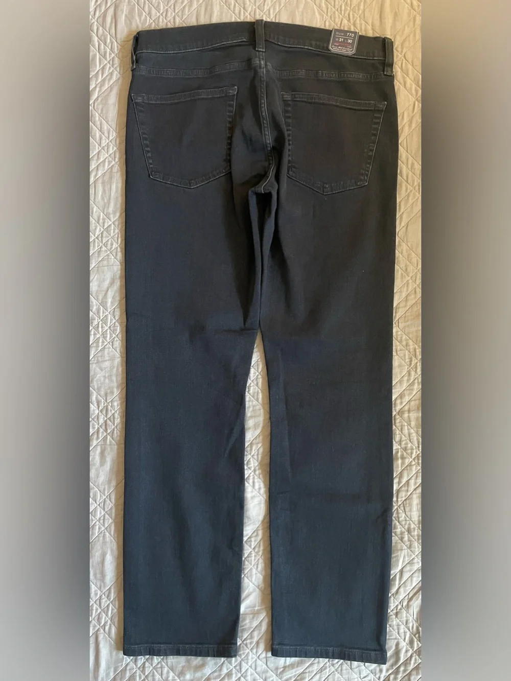 J CREW 770M Straight-fit stretch jean in deep lake wash Size 31 NWT $148 K9613